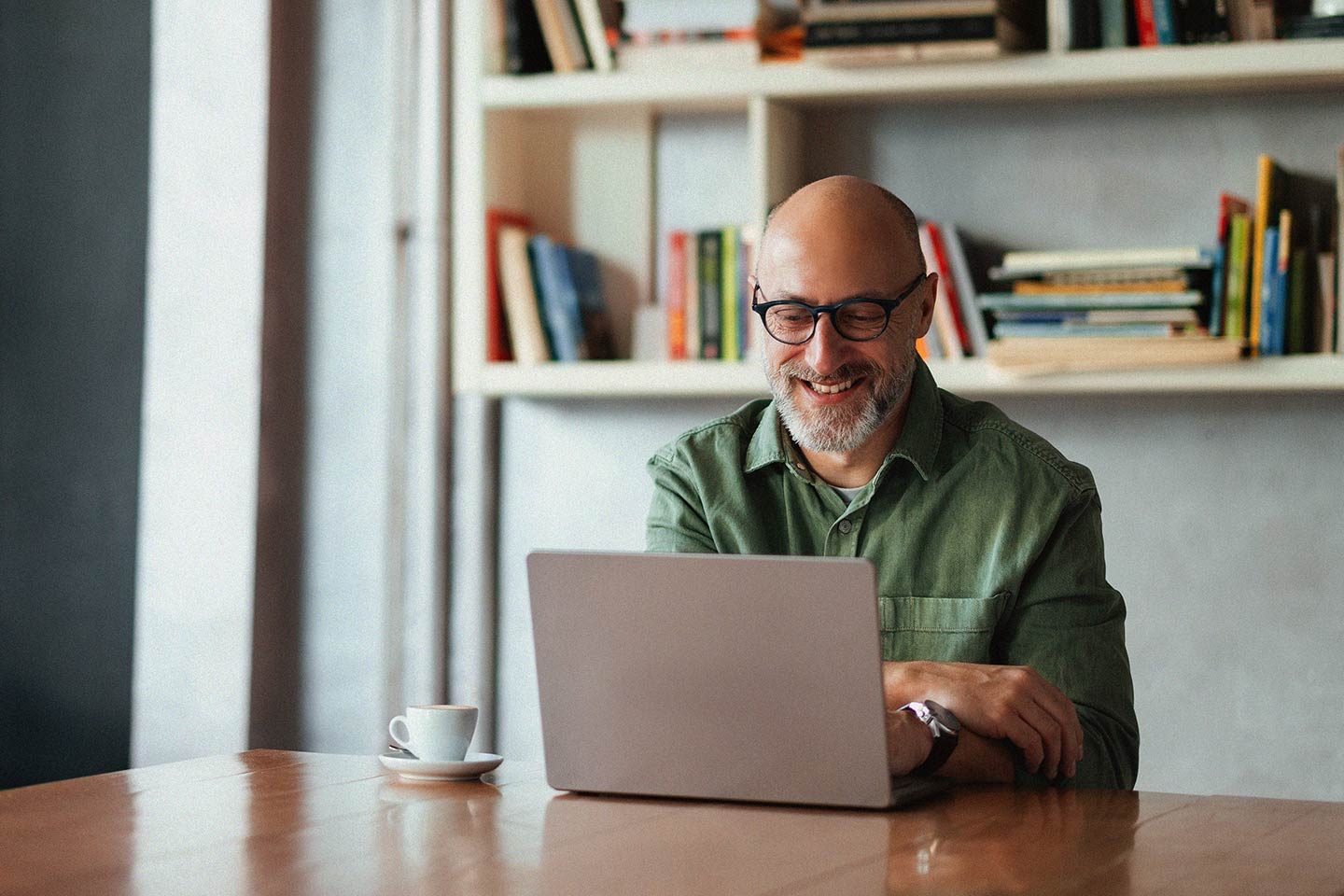 Man at the laptop