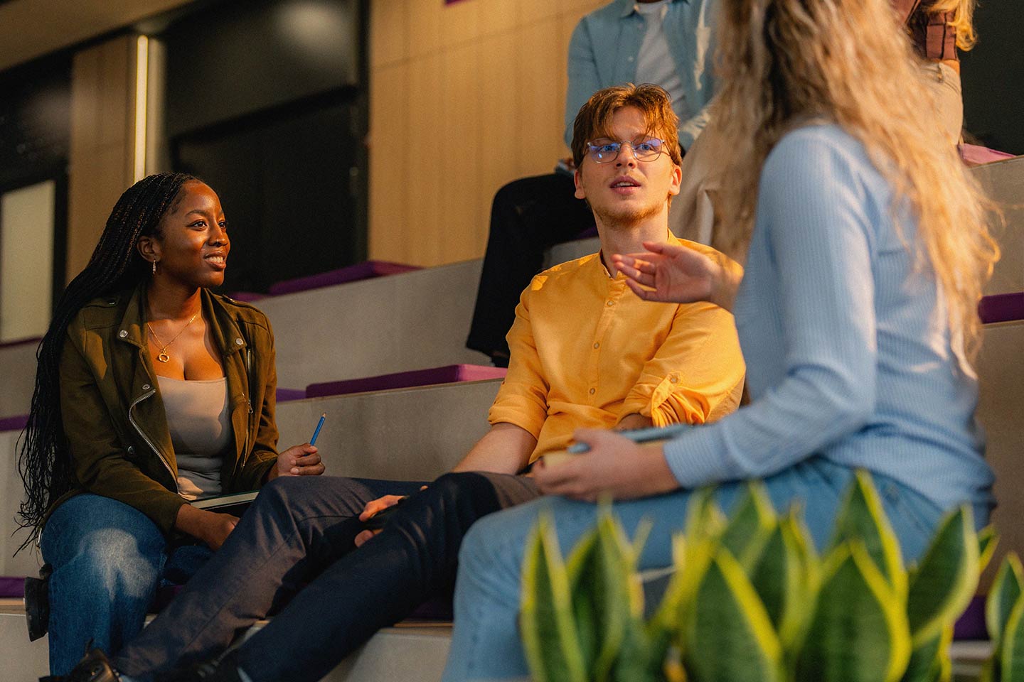Students chatting