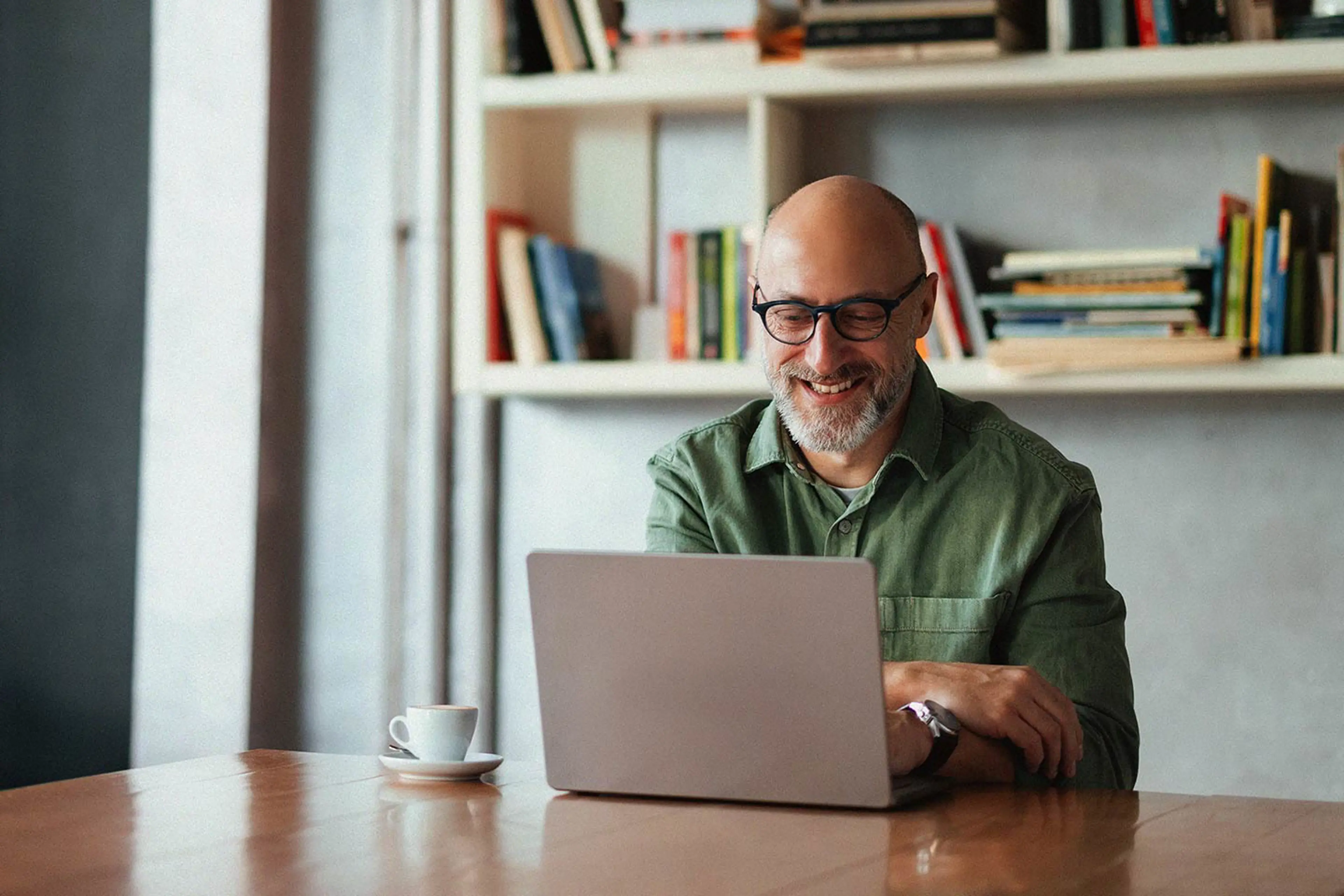 Man at the laptop