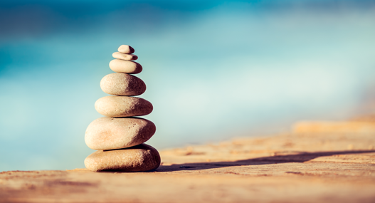 Image of pebbles stacked on top of each other